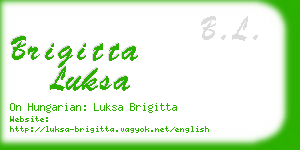 brigitta luksa business card